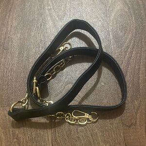 33A-Strap -Elegant Black and Gold Women's Accessory Strap
